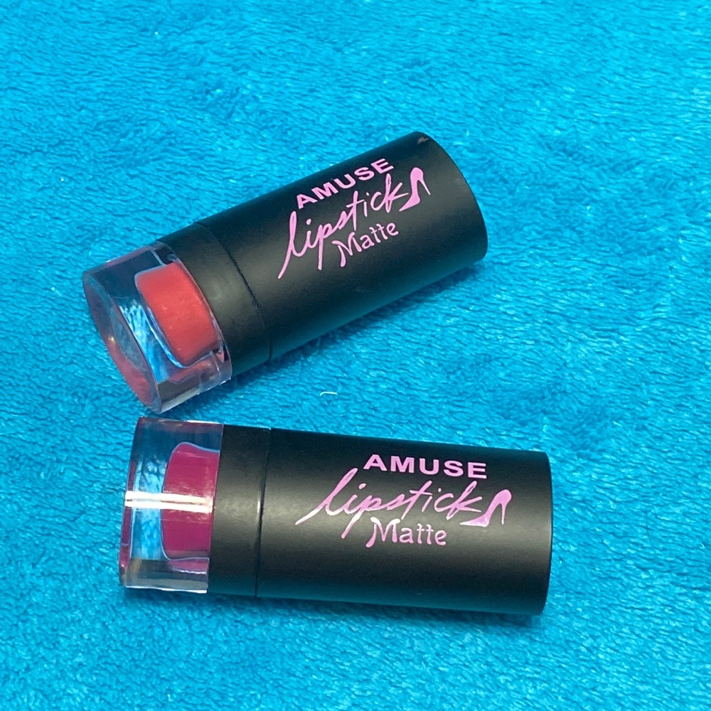 Amuse Matte Lipstick pair